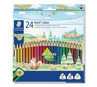 STAEDTLER 187 C24 Noris Colour Triangular Pencils - Assorted Colours (Pack of 24)