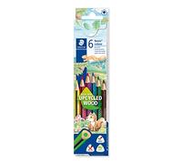 STAEDTLER 187 C6 Noris Colour Triangular Pencils - Assorted Colours (Pack of 6)