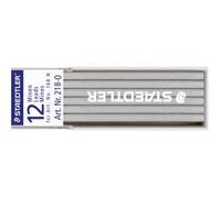 STAEDTLER 218-0 Lumocolor Non-Permanent Refill Lead for 3mm Leadholders - White (Pack of 12)
