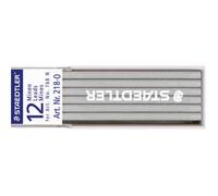 STAEDTLER 218-0 Lumocolor Non-Permanent Refill Lead for 3mm Leadholders - White (Pack of 12)