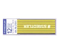 STAEDTLER 218-1 Lumocolor Non-Permanent Refill Lead for 3mm Leadholders - Yellow (Pack of 12 Leads)