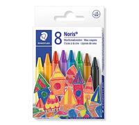 STAEDTLER 220 NC8 Noris Wax Crayons 8 mm - Assorted Colours (Pack of 8)