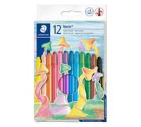 STAEDTLER 221 NWP12 Noris Wax Crayon Twister 6mm - Assorted Colours (Pack of 12)