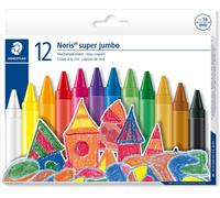 STAEDTLER 226 NC12 Noris Super Jumbo Wax Crayons 14mm - Assorted Colours (Pack