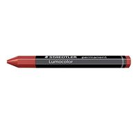 STAEDTLER 236-2 Lumocolor Omnigraph Permanent Marking Crayons - Red (Pack of 12)