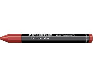 STAEDTLER 236-2 Lumocolor Omnigraph Permanent Marking Crayons - Red (Pack of 12