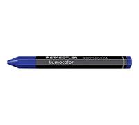 Staedtler Permanent Marking Crayon Lumocolor Omnigraph 236-3 Universal Smudgeproof Blue Pack of 12