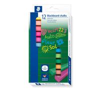 Staedtler (2360) - 12mm Thick Coloured Blackboard Chalks - Pack of 12 Assorted Colours