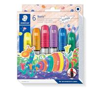 STAEDTLER Noris Gel Twist Crayons - Glitter - Assorted Colours (Pack of 6)