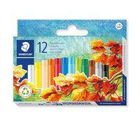 STAEDTLER 241 NC12 Noris Oil Pastels 8 mm - Assorted Colours (Pack of 12)