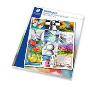 STAEDTLER 2421 01 A4 sketch pad with premium-quality drawing paper, grammage: 120g/m2, 20 white sheets