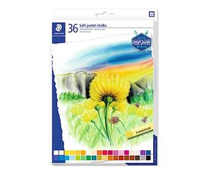 STAEDTLER 2430 C36 Design Journey Soft Pastel Chalks - Assorted Colours (Pack of 36)