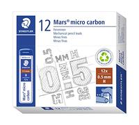 Staedtler Mars Micro 0.5 mm H Refill Lead for Mechanical Pencils (Pack of 12 Tubes of 12 Leads = 144 Leads)