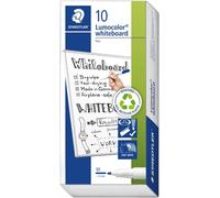 STAEDTLER 301-3 Lumocolor Whiteboard Marker Pen, 1mm Line Width - Blue (Box of
