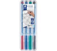 Staedtler 305M WP4 Lumocolor Correctable Transparency Pen Nib M Pack of 4