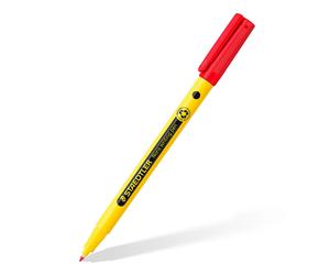 STAEDTLER 307-2 Noris Handwriting Pen - Red (Box of 10)