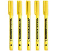 STAEDTLER 307 Noris Writing Pen - Handwriting Pens - 0.6mm Line Width - Ideal for School, Work, Office, etc (Bright Yellow)