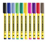 STAEDTLER 307 Noris Writing Pen - Handwriting Pens - 0.6mm Line Width - Ideal for School, Work, Office, etc (Multicolor 10)