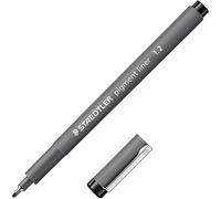 Staedtler 308 12-9 Pigment Liner Fineliner Pen - 1.2mm Nib - Black Ink - Single