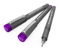 STAEDTLER 308 Pigment Liner Fineliner - 0.3mm - Pack of 3 - Violet