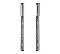 STAEDTLER 308 Pigment Liner Fineliner Pen - 0.05mm - Black Ink (2)