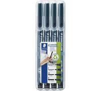 Staedtler 31-9WP4GS Lumocolor Pack of 4 Permanent Pens Markers with Assorted Ti