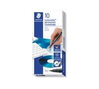 STAEDTLER 310 CDS-9 OHP and CD Permanent Pens Fine Fine Black Pack of 10