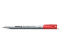 STAEDTLER 311-2 Lumocolor Non-Permanent Pen, Superfine Line Width, 0.4mm - Red (