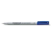 STAEDTLER 311-3 Lumocolor Non-Permanent Pen, Superfine Line Width, 0.4mm - Blue (Box of 10)