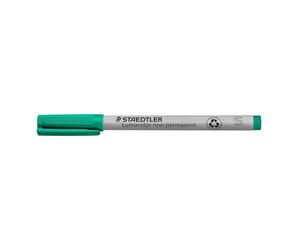 STAEDTLER 311-5 Lumocolor Non-Permanent Pen, Superfine Line Width, 0.4mm - Green (Box of 10)