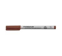 STAEDTLER 311-7 Lumocolor Universal Non Permanent Superfine Pens - Brown Pack of 10