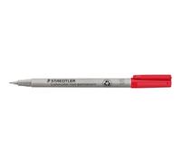 STAEDTLER 311-2 Lumocolor Non-Permanent Pen, Superfine Line Width, 0.4mm - Red (Box of 10)