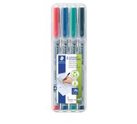 STAEDTLER 311 WP4 Lumocolor Non-Permanent Pen, Superfine Line Width, 0.4mm - Ass