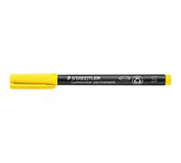 Staedtler 313-1 Lumocolor Universal Permanent Superfine Pens - Yellow, Pack of 10