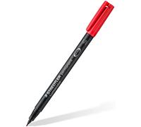 Staedtler 313-2 Lumocolor Universal Permanent Superfine Pens - Red, Pack of 10