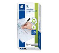 Staedtler Pen Lumocolor 315-9 Non-Permanent Medium 1.0mm Black Pack of 10