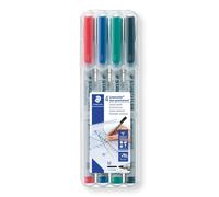 STAEDTLER 315 WP4 Lumocolor Non-Permanent Pen, Medium Line Width, 1.0mm - Assort