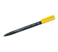 STAEDTLER 317-1 pens and Cases, Correction Marker, Overhead Highlighter Lumocolor Permanent Fineliner M Yellow, Polypropylene (PP)