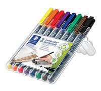 Staedtler 317 Lumocolor Permanent Pen 1.0MM Medium Tip - (Wallet-8)