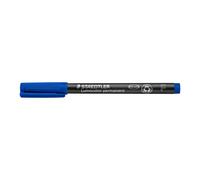 Staedtler 318-3 Lumocolor Universal Permanent Fine Pens - Blue Pack o