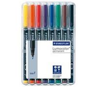 STAEDTLER 318WP8 PERMANENT MARKER FINE (WALLET OF 8)