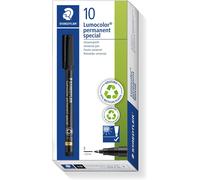 STAEDTLER 319 F-9 Lumocolor Special Permanent Marker, Medium 0.6 mm - Black (Pa