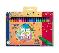 STAEDTLER 323 C25 TA Triplus Colour Limited Edition Fibre-Tip Pens, 1.0mm - Assorted Colours (Pack of 20 + 5 FREE)