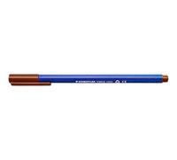 Staedtler 323 Triplus Colour Fibre-Tip Pens, 1.0 mm, Brown, Pack of 10