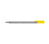 STAEDTLER 334-1 Triplus Fineliner Superfine Pen 0.3mm Line Width - Yellow (Box of 10)