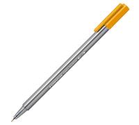 Staedtler 334-16 fineliner triplus, Triangular Shaft, in a Cardboard case, Metal-encased tip, Approximately 0.3 mm, 10 Pieces, Gold Ochre