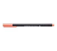 Staedtler 334-222 Triangular Barrel in Cardboard Box Triplus Fineliner Pens, Metal Tip 0.3 mm, Pack of 10 - Salmon