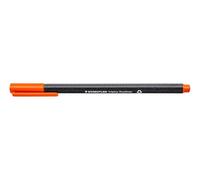 STAEDTLER 334-4 Triplus Fineliner Superfine Pen, 0.3mm Line Width - Orange (Box of 10)