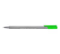 STAEDTLER 334-501 Triplus Fineliner Superfine Pen, 0.3mm Line Width - Neon Green (Box of 10)
