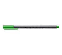 Staedtler 334-52 Triplus Fineliner, Triangular Barrel in Cardboard Pack, Metal-clad Tip, 0.3 mm, Sap Green (Pack of 10)